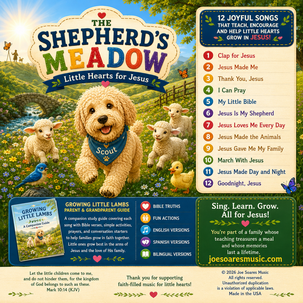 The Shepherd's Meadow - Little Hearts for Jesus back cover
