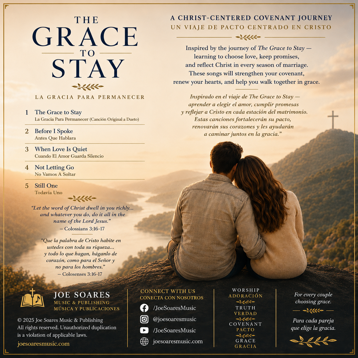 The Grace To Stay / La Gracia Para Permanecer bilingual back cover