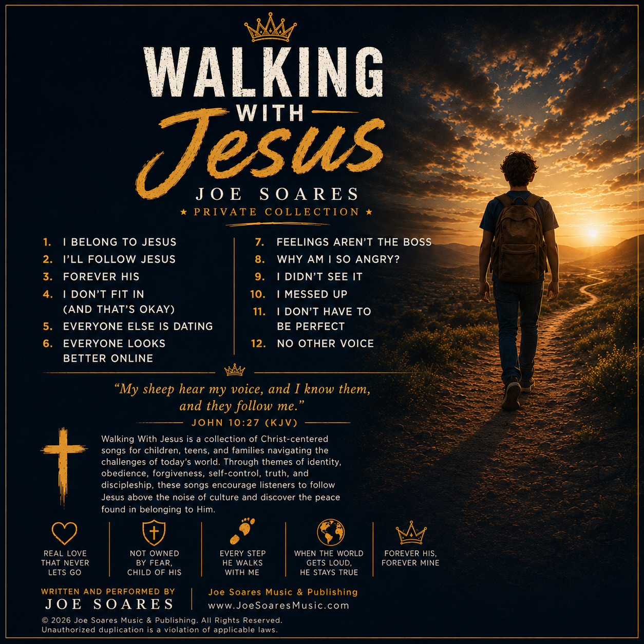 Walking With Jesus Private Collection back cover